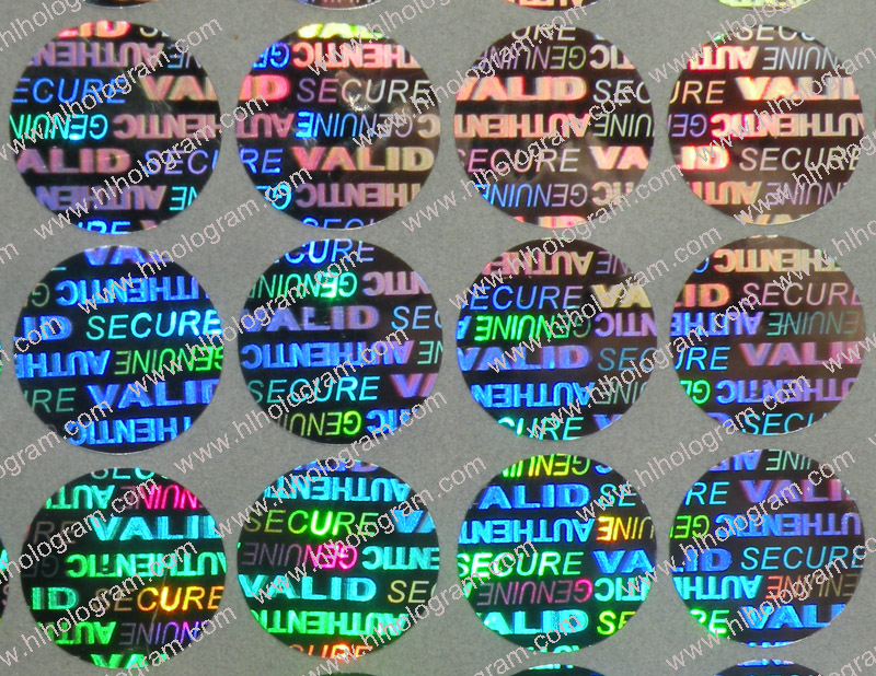 hologram sticker photo